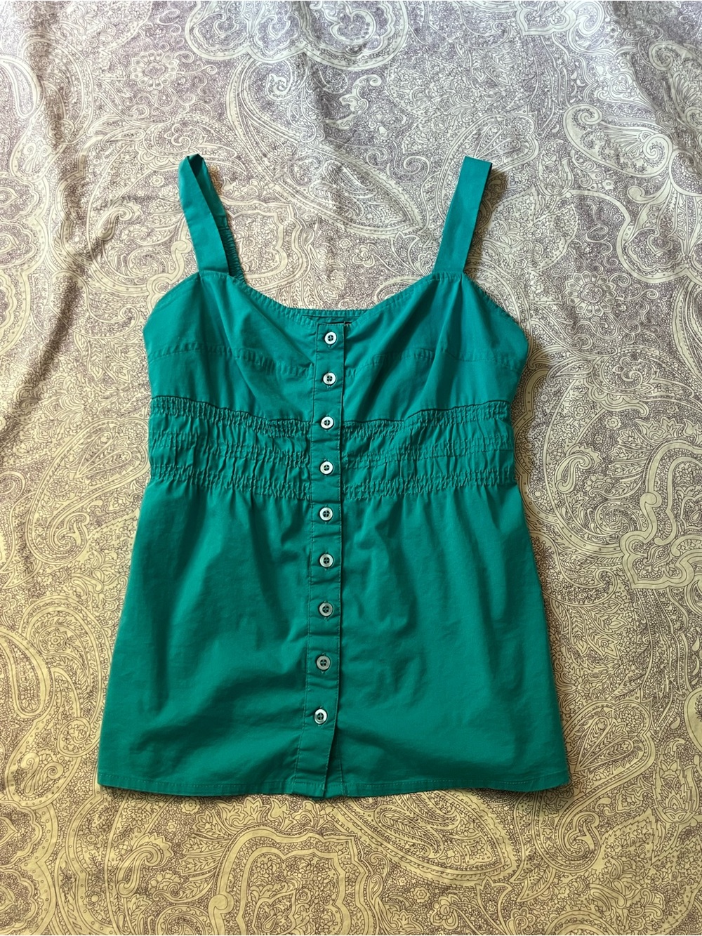 Turquoise Guess Babydoll Tank Top